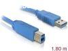 DeLock Cable USB 3.0 type-A male > USB 3.0 type-B male 2m