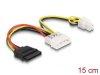 DeLock Delock tpkbel Molex 4 pinen apa > SATA 15 pines 