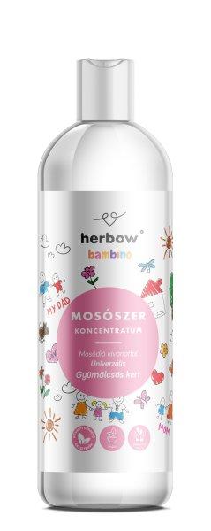 Herbow bambino folyékony mosószer koncentrátum univerzális gyümölcsös
kert 1000 ml