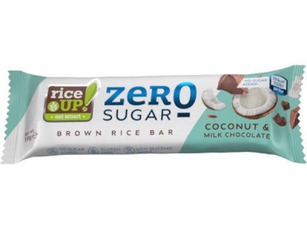 Rice Up! Zero rizsszelet Kókuszos tejcsokis 18g hozzáadott cukor nélkül