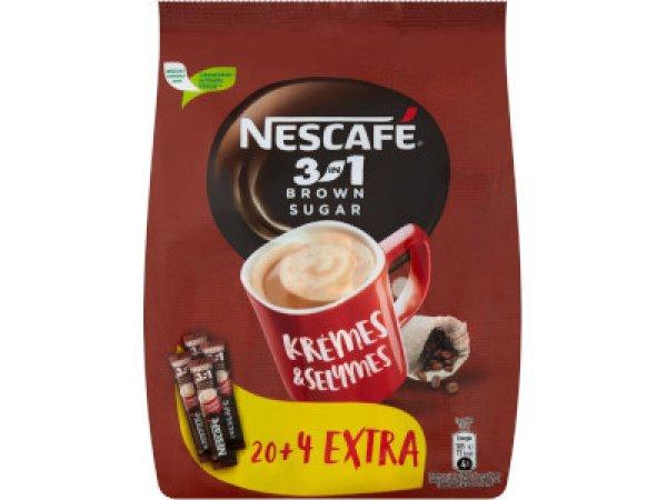 Nescafe 3in1 24*16,5g Barna cukorral