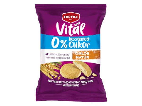 Detki 180g Vitál Édes cukormentes omlós keksz Natúr