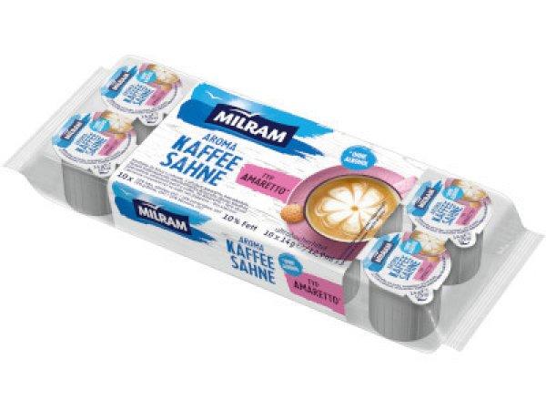 Milram Kávétejszín 10*14g Amaretto ízű