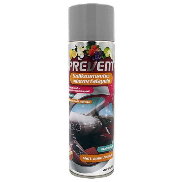 Műszerfalápoló matt spray, szilikonmentes, új autó illatú 500 ml, Prevent
Silicone-Free Dashboard Aerosol