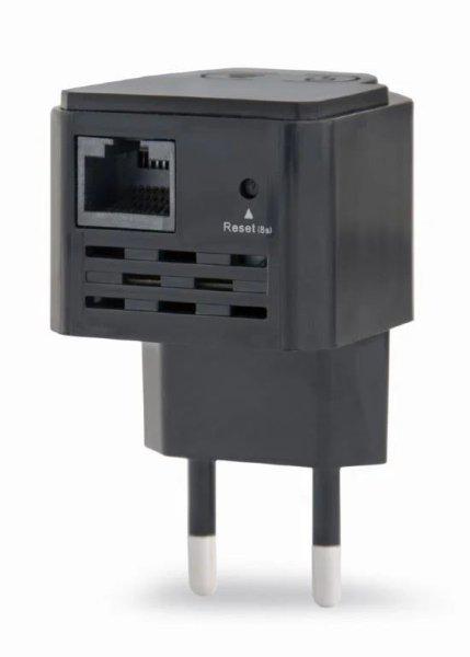 Gembird WNP-RP300-03-BK Wi-Fi repeater 300 Mbps Range Extender Black
