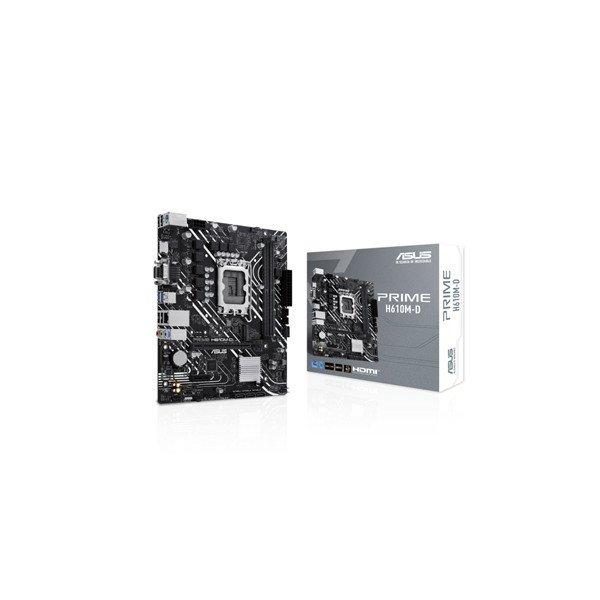 Asus Alaplap - Intel PRIME H610M-D (H610, 2xDDR5 5600MHz, 1Gb LAN, 4xSATA3,
1xM.2, HDMI+VGA)