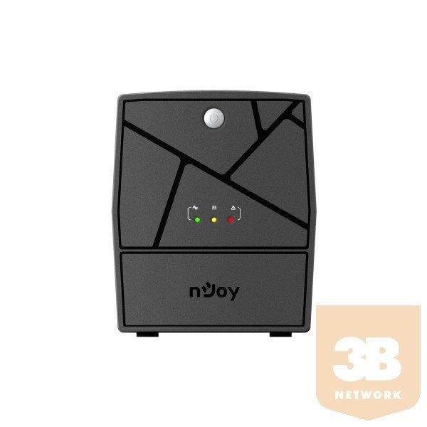 NJOY Szünetmentes 1500VA - Keen 1500 USB (4 Schuko, line-interaktív, USB
menedzsment, RJ11/45 vonalvédelem, fekete)