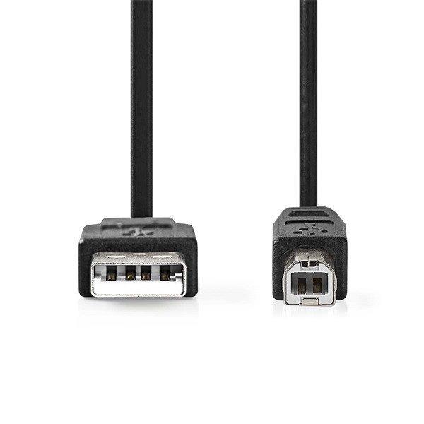 Nedis USB2.0 USB-A dugó - USB-B dugó kábel, 480Mbs, 10W, hossz 3m,
CCGL60100BK30