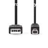 Nedis USB2.0 USB-A dug - USB-B dug kbel, 480Mbs, 10W, hos