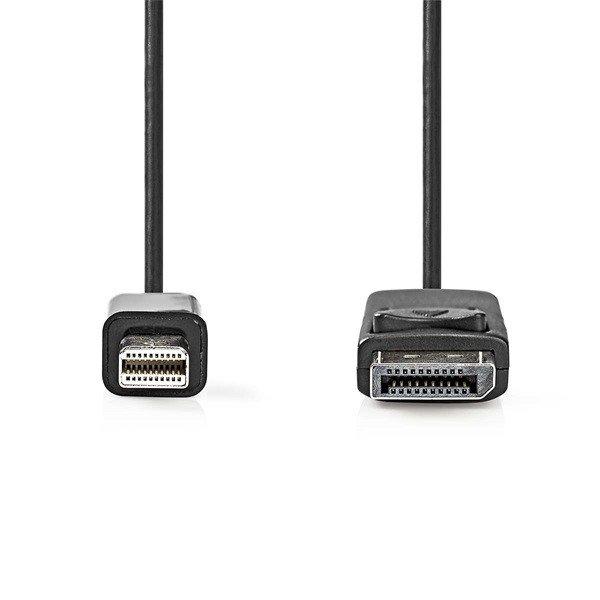 Nedis CCGL37400BK20 mini Displayport1.2 kábel, Display port dugó, 21.6 Gbps,
2m