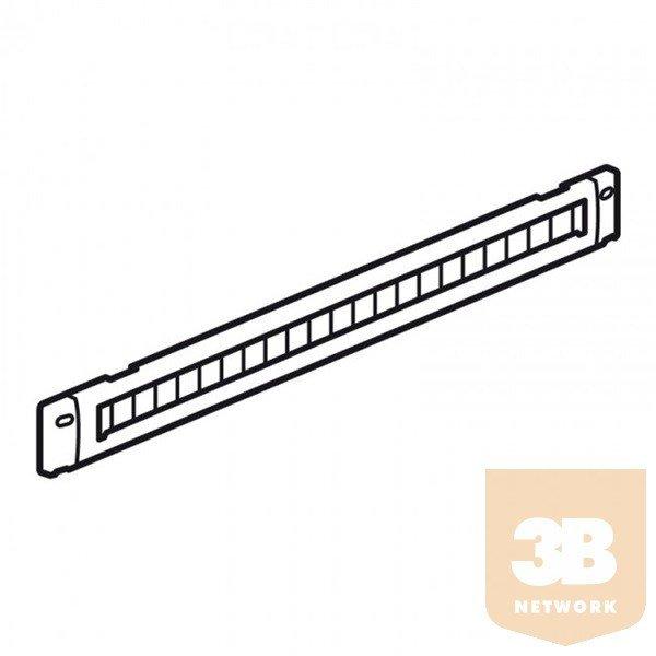 Legrand vízszintes fésűs rendező panel, 1U, 19", átmenő kivágással,
gyorspánttal rögzítés, acél, LCS2