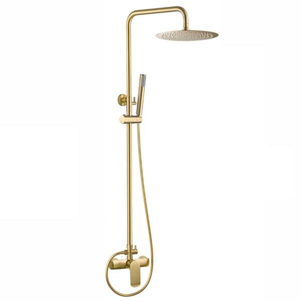 Welland Wall-Pro-4 zuhanyrendszer csapteleppel - arany