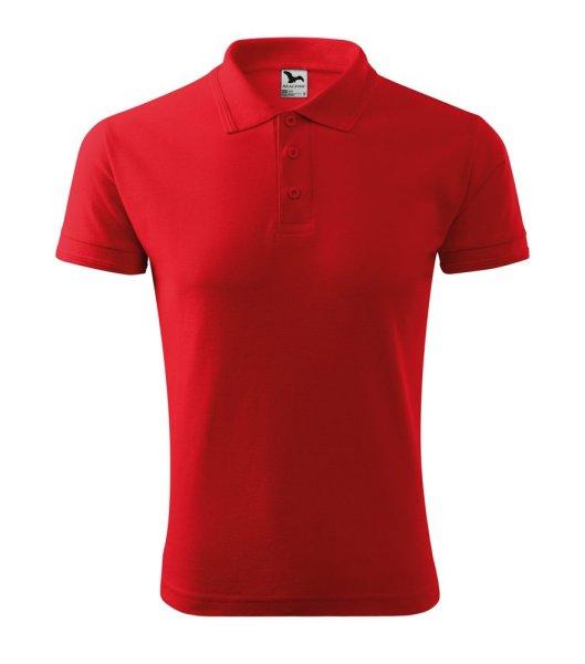 MALFINI Férfi galléros póló Pique Polo - Piros | XL