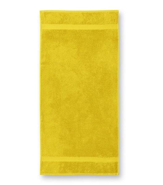 MALFINI Terry Bath Towel fürdőlepedő - Sárga | 70 x 140 cm