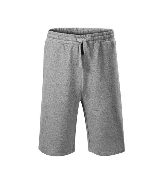 MALFINI Comfy rövidnadrág - Sötétszürke melírozott | M