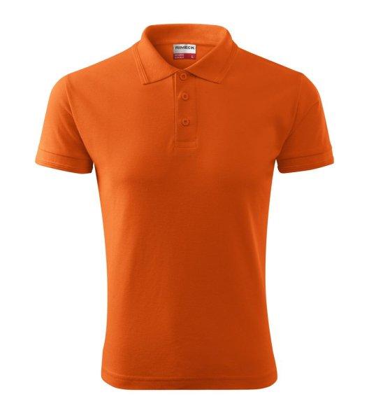 MALFINI Férfi galléros póló Reserve - Narancssárga | XL