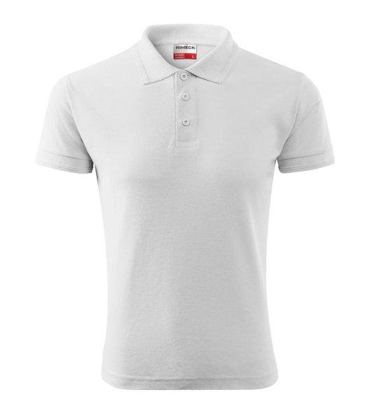 MALFINI Férfi galléros póló Reserve - Fehér | XL