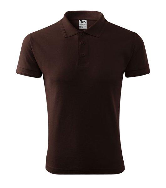MALFINI Férfi galléros póló Pique Polo - Kávébarna | XL