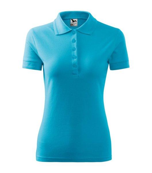MALFINI Női galléros póló Pique Polo - Türkiz | XL