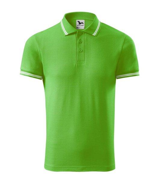 MALFINI Férfi galléros póló Urban - Apple green | M