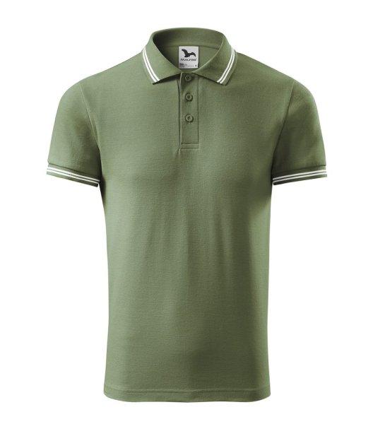 MALFINI Férfi galléros póló Urban - Khaki | L