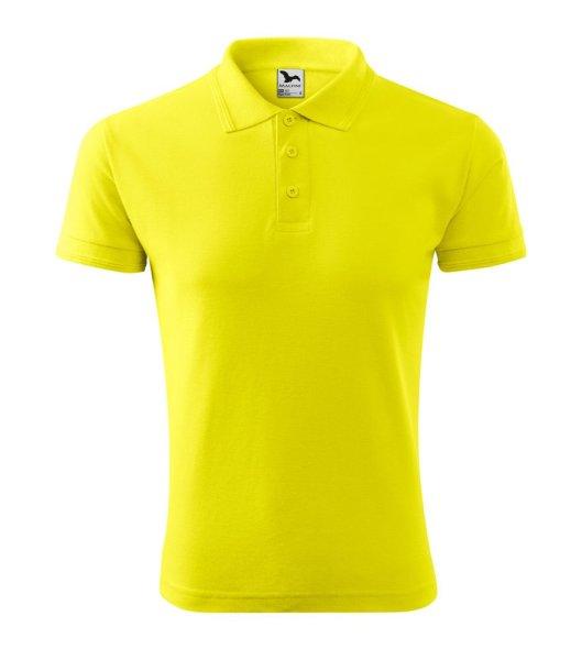 MALFINI Férfi galléros póló Pique Polo - Citromsárga | 2XL