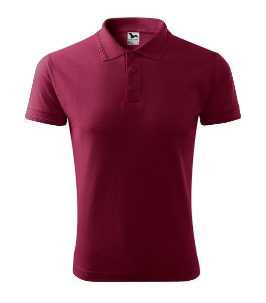 MALFINI Férfi galléros póló Pique Polo - Garnet | 3XL