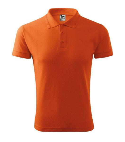 MALFINI Férfi galléros póló Pique Polo - Narancssárga | 4XL