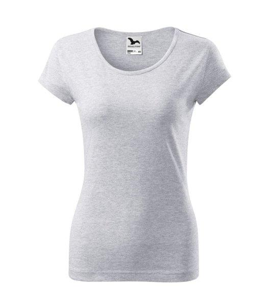 MALFINI Női póló Pure - Világosszürke melírozott | 2XL