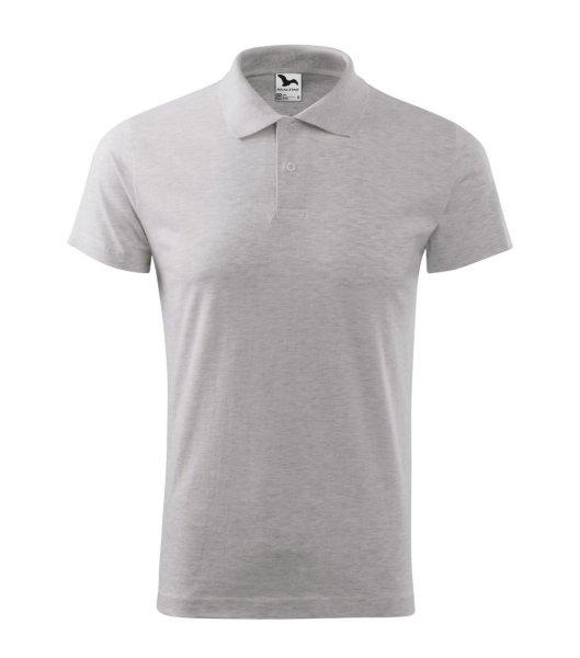MALFINI Férfi puha galléros póló Single J. - Világosszürke melírozott |
2XL