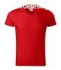 MALFINI Frfi pl Slim Fit V-neck - Piros | 3XL
