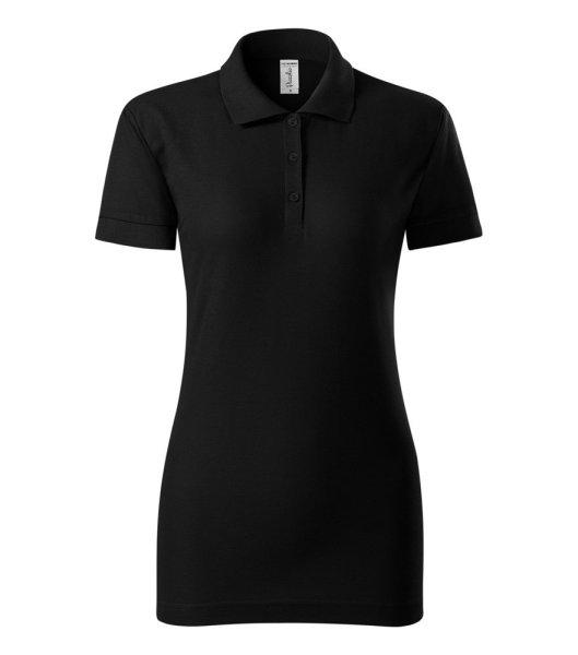 MALFINI Pique női galléros póló Joy - Fekete | 3XL