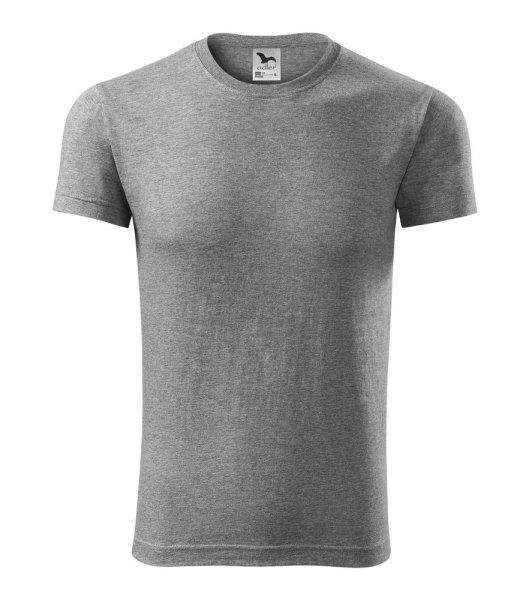 MALFINI Viper Férfi póló - Sötétszürke melírozott | 3XL