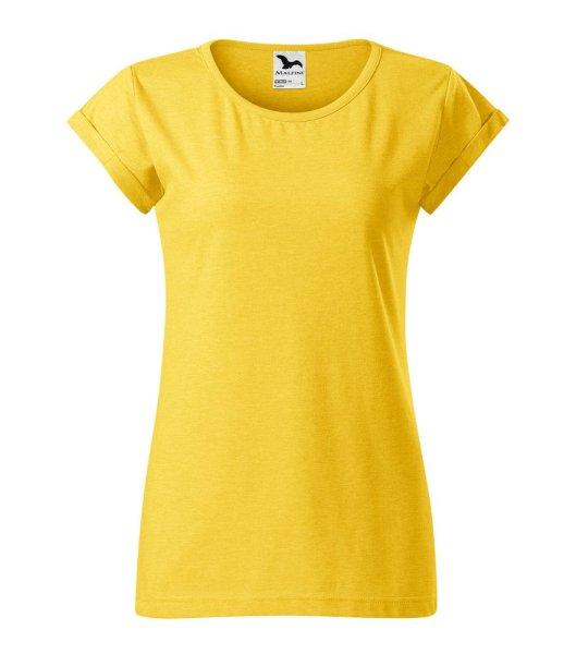 MALFINI Női póló Fusion - Sárga melírozott | 2XL