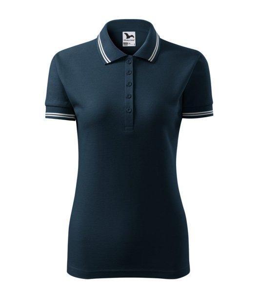 MALFINI Női galléros póló Urban - Tengerészkék | 2XL