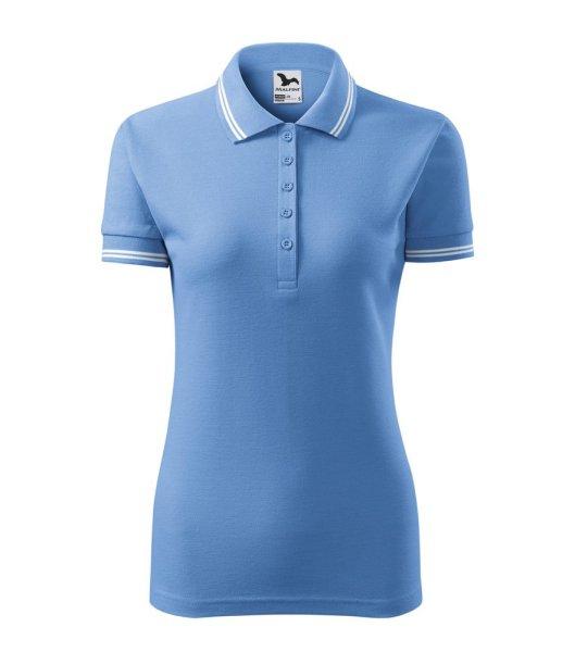 MALFINI Női galléros póló Urban - Égszínkék | 2XL