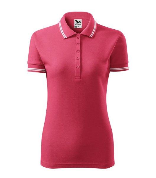 MALFINI Női galléros póló Urban - Bíborvörös | 2XL