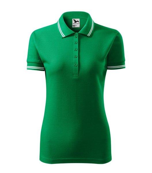 MALFINI Női galléros póló Urban - Középzöld | 2XL