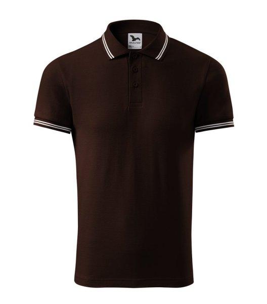 MALFINI Férfi galléros póló Urban - Kávébarna | 2XL