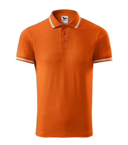 MALFINI Férfi galléros póló Urban - Narancssárga | 2XL