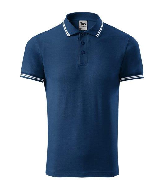 MALFINI Férfi galléros póló Urban - Éjféli kék | 2XL