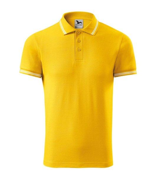 MALFINI Férfi galléros póló Urban - Sárga | 3XL