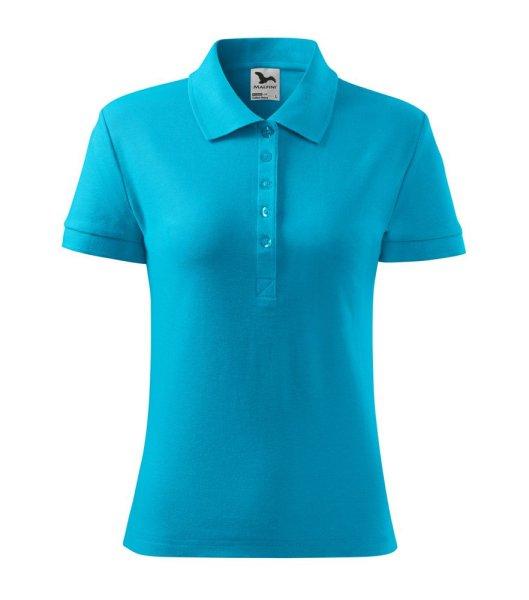 MALFINI Női galléros póló Cotton Heavy - Türkiz | 2XL