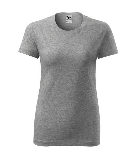 MALFINI Classic New Női póló - Sötétszürke melírozott | 2XL