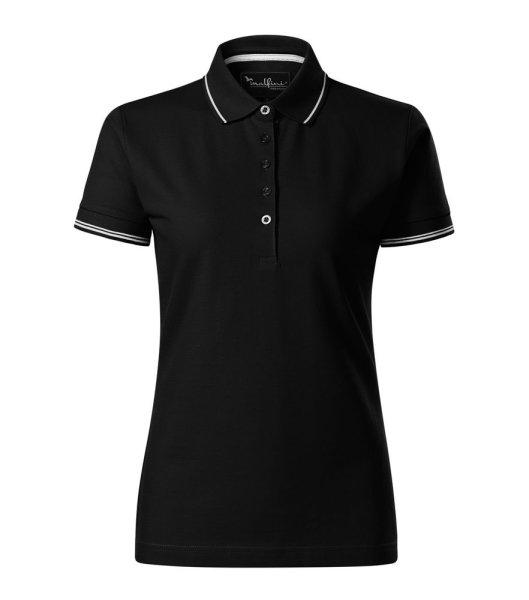 MALFINI Pique női galléros póló Perfection plain - Fekete | 2XL