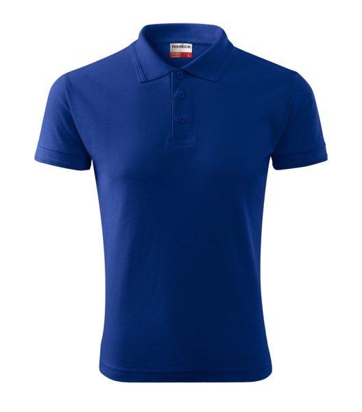 MALFINI Férfi galléros póló Reserve - Királykék | 2XL