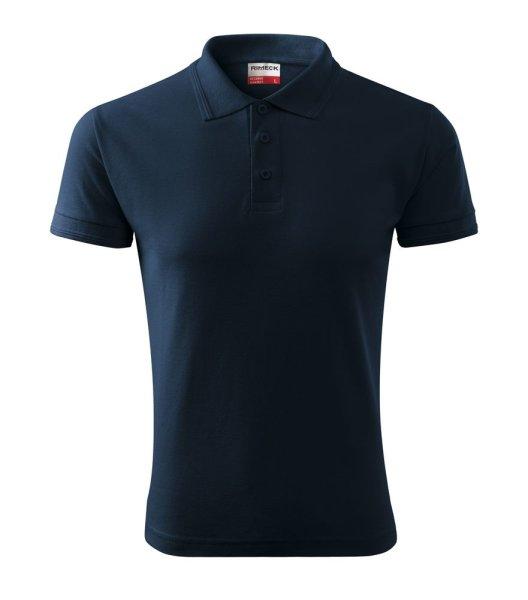 MALFINI Férfi galléros póló Reserve - Tengerészkék | 3XL