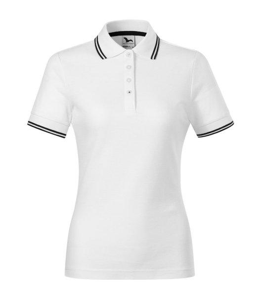 MALFINI Női galléros póló Focus - Fehér | 2XL