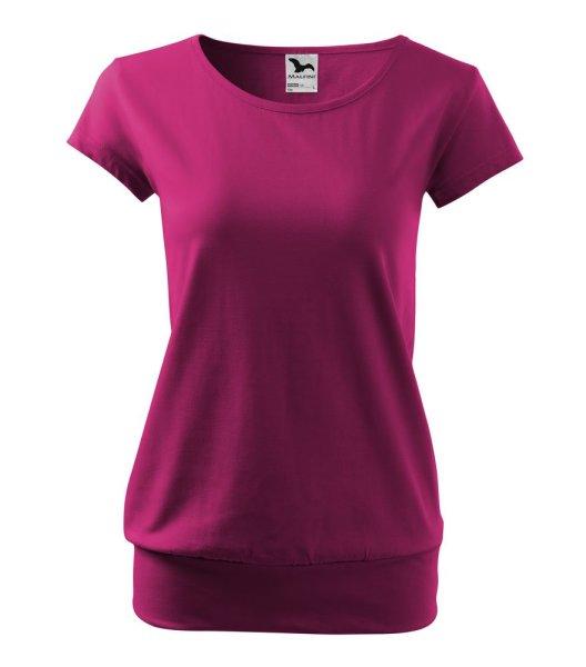 MALFINI City Női póló - Világos fuksziaszín | 2XL