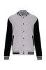 Uniszex vastag patentos pulver, Kariban KA497, Oxford Grey/